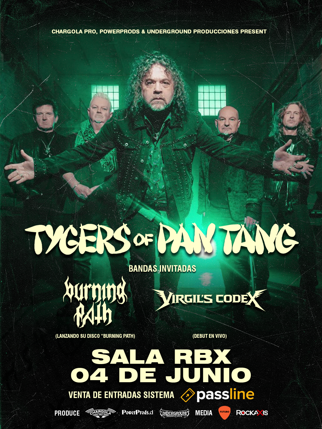 El debut de Tygers of Pan Tang en Chile confirma sus bandas invitadas